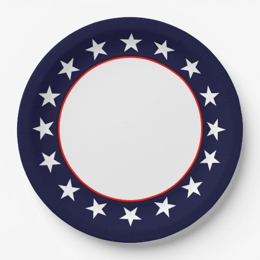 Patriot USA Style Frame Pappteller (Vorderseite)