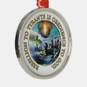 Patriot-Weihnachtsverzierung Ornament Aus Metall (Rechts)