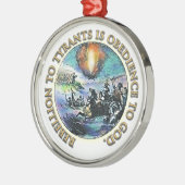 Patriot-Weihnachtsverzierung Ornament Aus Metall (Links)