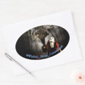 Patriot-Zug Ovaler Aufkleber (Umschlag)