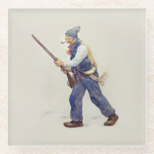 Patriote Québec Rébellion 1837-1838 Henri Julien Glasuntersetzer
