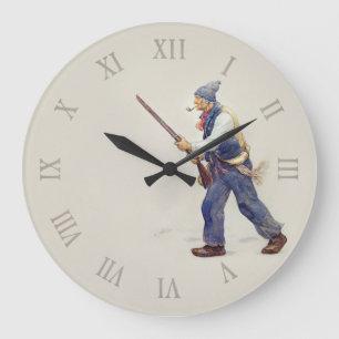 Patriote Québec Rébellion 1837-1838 Henri Julien Große Wanduhr