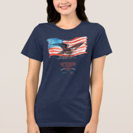 Patrioten erinnerten an solides Marineblau Tri-Blend Shirt