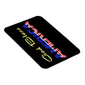 Patrioter Gott segne Amerika Magnet (Rechte Seite)