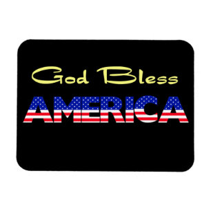Patrioter Gott segne Amerika Magnet