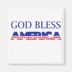 Patrioter Gott segne Amerika Magnet
