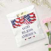 Patrioter Gott segne Amerika Rotes Blaues Jagdtier Geschenktütchen (Versiegelt)
