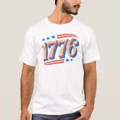 Patriotic 1776 erschüttert T-Shirt (Vorderseite)