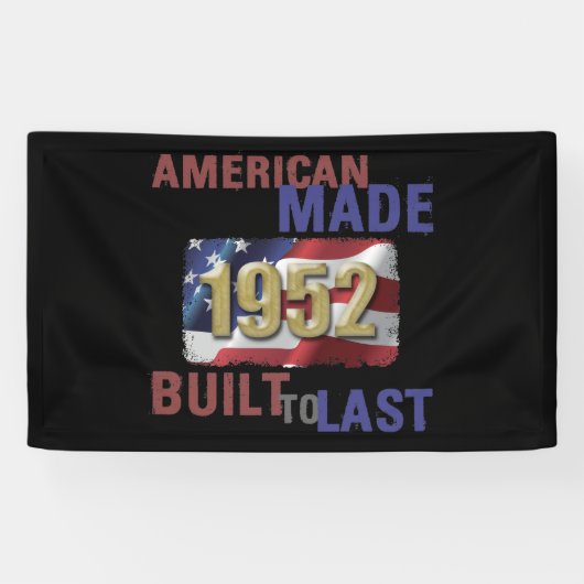 Patriotic 1952 70. Geburtstag Banner (Horizontal)