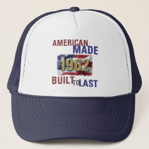 Patriotic 1962 60. Geburtstag Truckerkappe