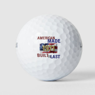 Patriotic 1971 50. Geburtstag Golfball
