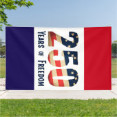 Patriotic 250‑Year Freedom Banner   (Außenbereich)