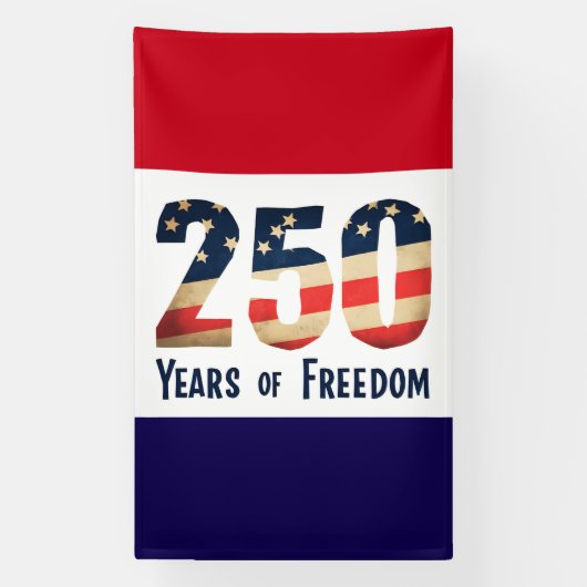 Patriotic 250‑Year Freedom Banner   (Vertikal)