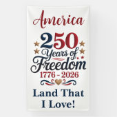 Patriotic 250‑Year Milestone Design Banner (Vertikal)