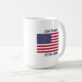 Patriotic 250 Years 1776-2026 Kaffeetasse (VorderseiteRechts)