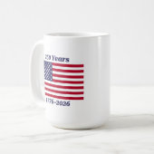Patriotic 250 Years 1776-2026 Kaffeetasse (Vorderseite Links)