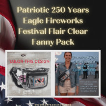 Patriotic 250 Years Eagle Fireworks Festival Flair