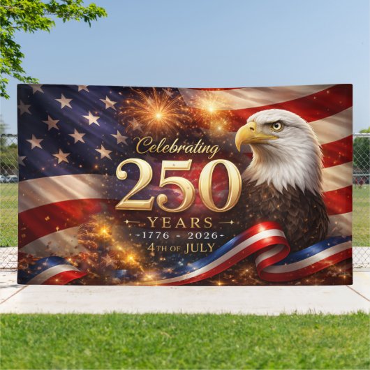 Patriotic 250th Anniversary Banner (Außenbereich)