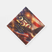 Patriotic 250th Anniversary Serviette (Ecke)