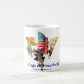 Patriotic "3 Flags of Freedom" Coffee Mug Kaffeetasse (Mittel)
