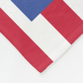 Patriotic 4 Foto Collage American Flag Monogram S Fleecedecke (Ecke)