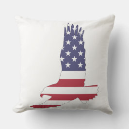Patriotic, 4. Juli, Adler Outdoor Pillow Kissen Für Draußen