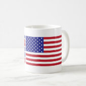 Patriotic 4. Juli Amerika Freiheit Kaffeetasse (VorderseiteRechts)