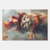 Patriotic 4. Juli Cats Decoupage Geschenkpapier Set (Vorderseite 3)