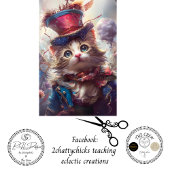 Patriotic 4. Juli Cats Decoupage Geschenkpapier Set
