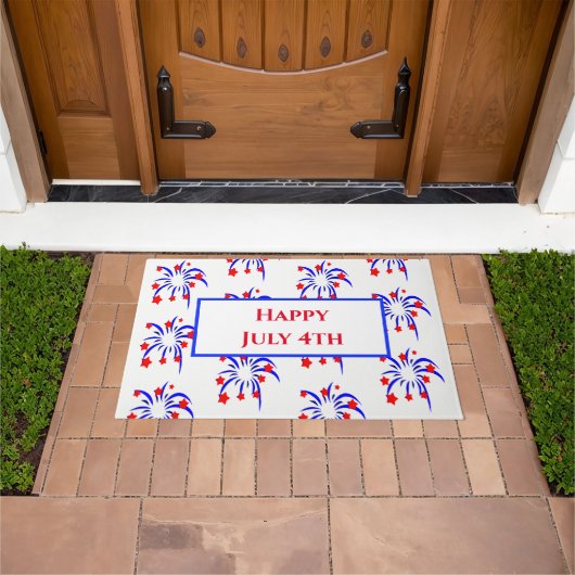 Patriotic 4. Juli Doormat Fußmatte (Außenbereich)