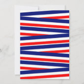 Patriotic 4. Juli Feuerwerk Barbecue Einladung (Rückseite)