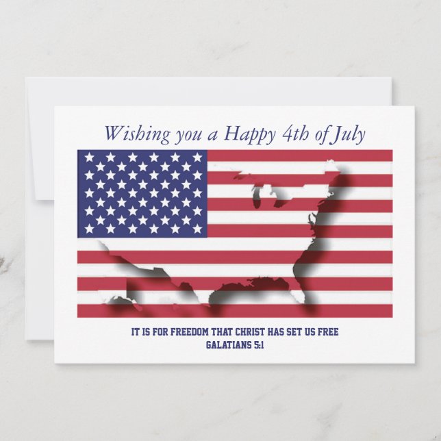 PATRIOTIC 4. JULI für Freiheit Christi Set uns fre (Vorderseite)