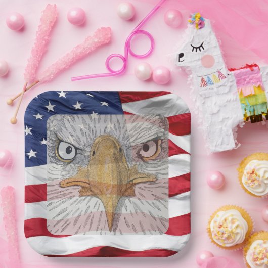 Patriotic 4. Juli GRILLEN Paper Teller (Party)