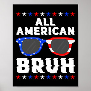 Patriotic 4. Juli Jungs Teens Kinder alle Amerikan Poster