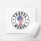 Patriotic 4. Juli Krankenpflegerin Mousepad (Mit Mouse)