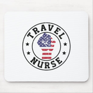 Patriotic 4. Juli Krankenpflegerin Mousepad