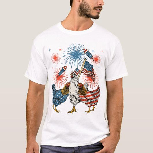 Patriotic 4. Juli Männer T-Shirt (Vorderseite)