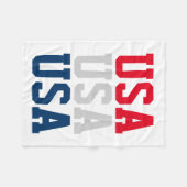 Patriotic 4. Juli Party USA Vlies Decke (Vorderseite (Horizontal))