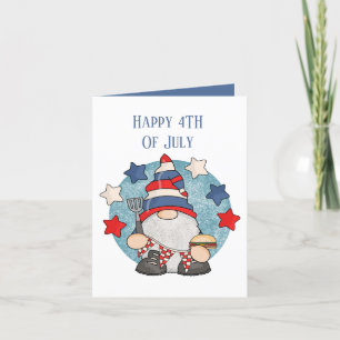 Patriotic 4. Juli Sentiment Gome hinzufügen Feiertagskarte