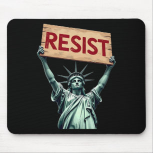 Patriotic 4. Juli Statue of Liberty Resist Tru Mousepad