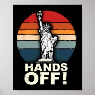 Patriotic 4. Juli Statue of Liberty Resist Tru Poster