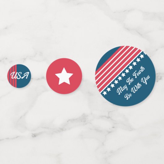 Patriotic 4. Juli Table Confetti Konfetti (Vorderseiten)