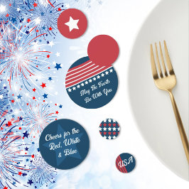 Patriotic 4. Juli Table Confetti Konfetti