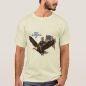 Patriotic 4. Juli Uncle Sam Riding a Bald Eagle UR T-Shirt (Vorderseite)