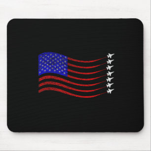 Patriotic 4. Juli US-amerikanische Flaggenkämpfer Mousepad