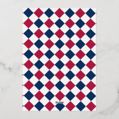 Patriotic 4. Juli Vierte Boom Fizzle Pop GRILLEN Folieneinladung (Rückseite)