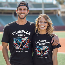 Patriotic 4. Juli Wiedersehen American Flag T-Shirt