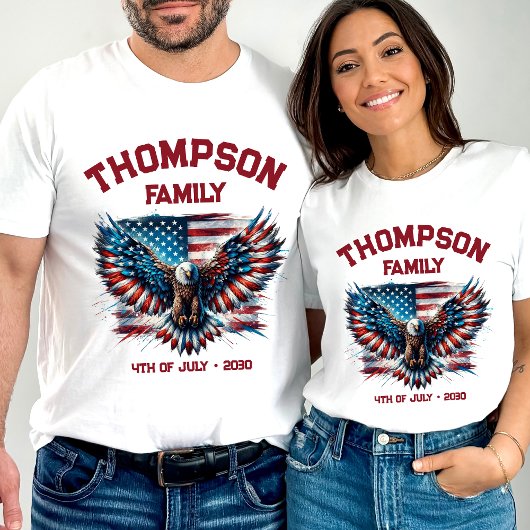 Patriotic 4. Juli Wiedersehen American Flag T-Shirt