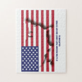 PATRIOTIC 4TH JULY For Freedom Christ Set Us Free Puzzle (Vertikal)