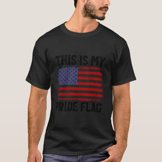 Patriotic 4Th Of July American Flag This Is My Pri T-Shirt (Vorderseite)